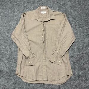 Christian‎ Dior Homme Tan Button-Up Shirt Men’s Size Large